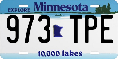 MN license plate 973TPE