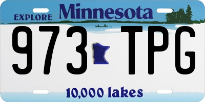 MN license plate 973TPG