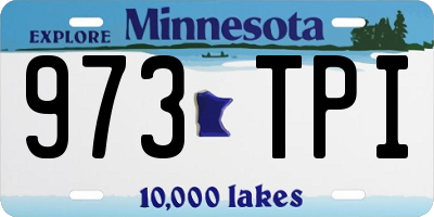 MN license plate 973TPI
