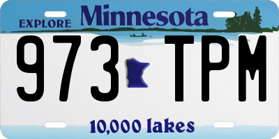 MN license plate 973TPM