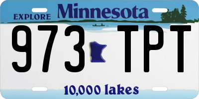 MN license plate 973TPT