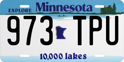 MN license plate 973TPU
