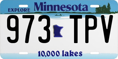 MN license plate 973TPV