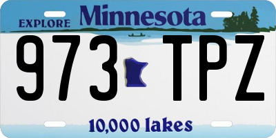 MN license plate 973TPZ