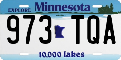MN license plate 973TQA