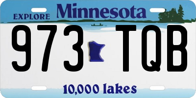 MN license plate 973TQB