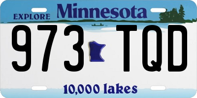 MN license plate 973TQD