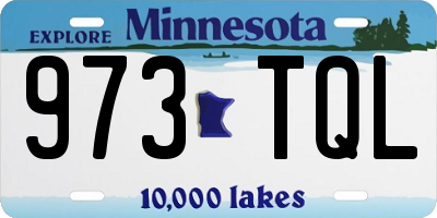 MN license plate 973TQL