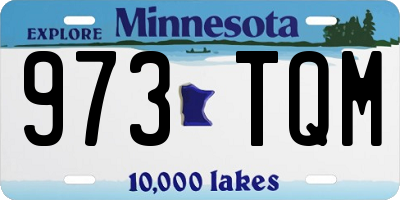 MN license plate 973TQM