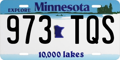 MN license plate 973TQS
