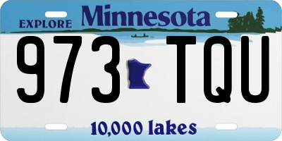 MN license plate 973TQU