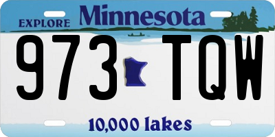 MN license plate 973TQW