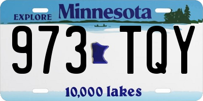 MN license plate 973TQY