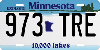 MN license plate 973TRE