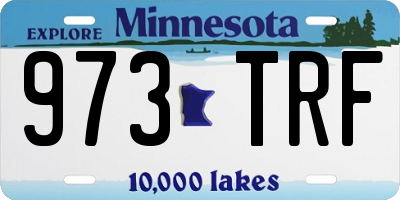 MN license plate 973TRF