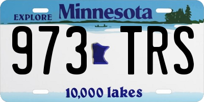 MN license plate 973TRS