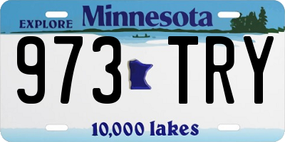 MN license plate 973TRY