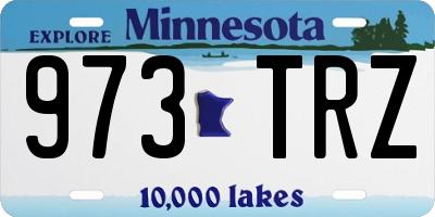 MN license plate 973TRZ
