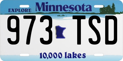 MN license plate 973TSD