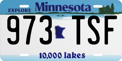 MN license plate 973TSF