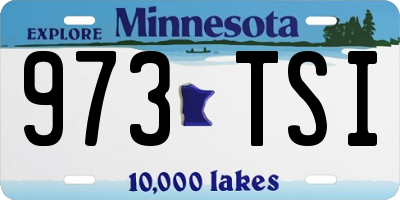 MN license plate 973TSI