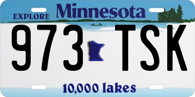 MN license plate 973TSK