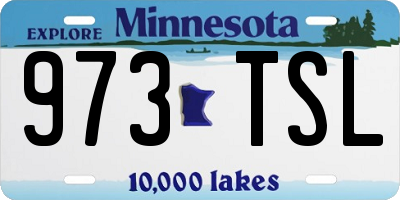 MN license plate 973TSL