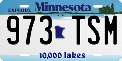 MN license plate 973TSM