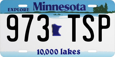 MN license plate 973TSP
