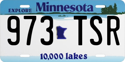 MN license plate 973TSR