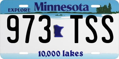 MN license plate 973TSS