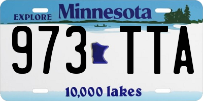 MN license plate 973TTA