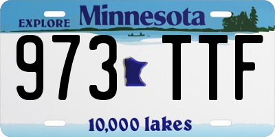 MN license plate 973TTF