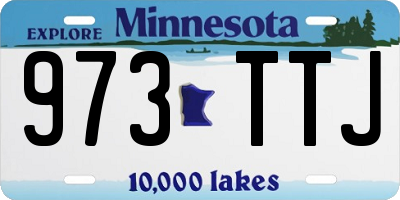 MN license plate 973TTJ