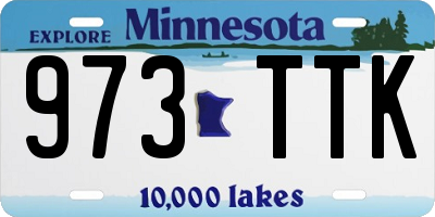 MN license plate 973TTK
