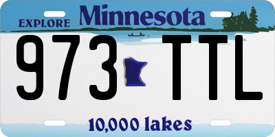 MN license plate 973TTL