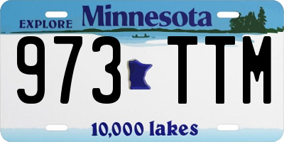 MN license plate 973TTM