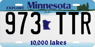 MN license plate 973TTR