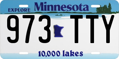 MN license plate 973TTY