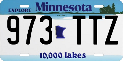 MN license plate 973TTZ