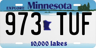 MN license plate 973TUF