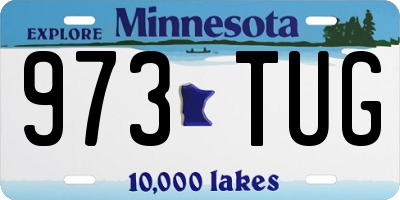 MN license plate 973TUG