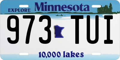 MN license plate 973TUI