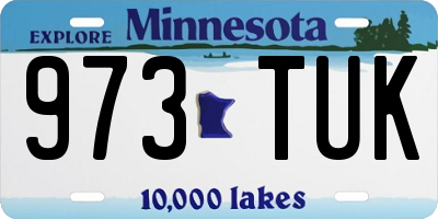 MN license plate 973TUK