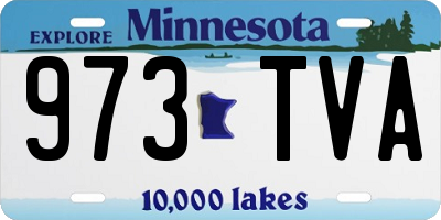 MN license plate 973TVA