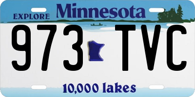 MN license plate 973TVC