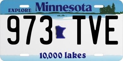 MN license plate 973TVE