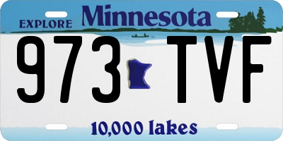 MN license plate 973TVF
