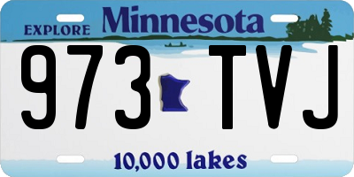 MN license plate 973TVJ