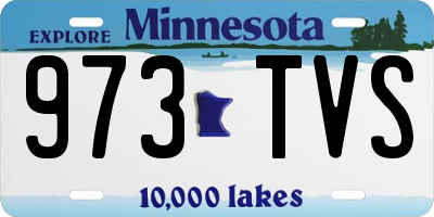 MN license plate 973TVS